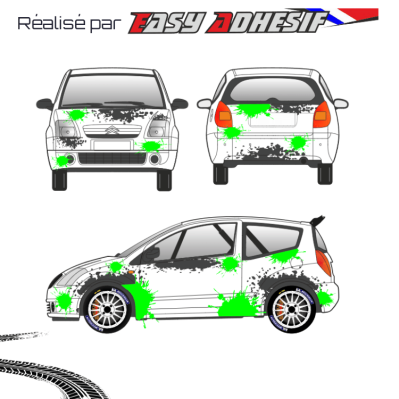 ACID STORM - Kit déco voiture rallye personnalisé