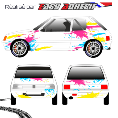 CANDY POP - Kit déco voiture rallye personnalisé