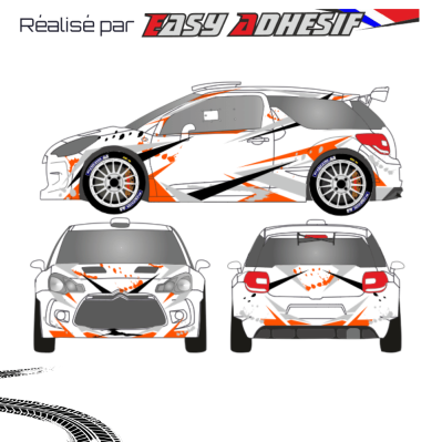 IMPACT - Kit déco voiture rallye personnalisé