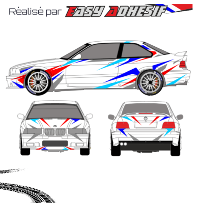 FLUX - Kit déco voiture rallye personnalisé
