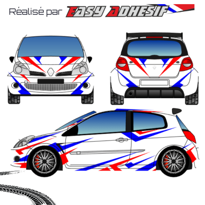 LIGHTNING - Kit déco voiture rallye personnalisé