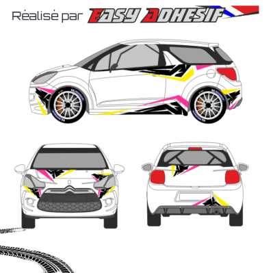 NEON POP - Kit déco voiture rallye personnalisé