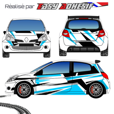 POLYGON - Kit déco voiture rallye personnalisé