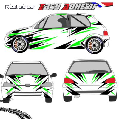 SHOCKWAVE - Kit déco voiture rallye personnalisé
