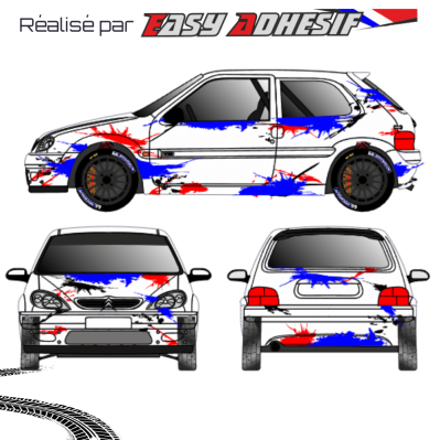 SPLASH - Kit déco voiture rallye personnalisé