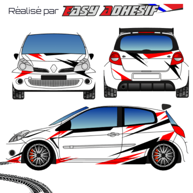 VOLT - Kit déco voiture rallye personnalisé
