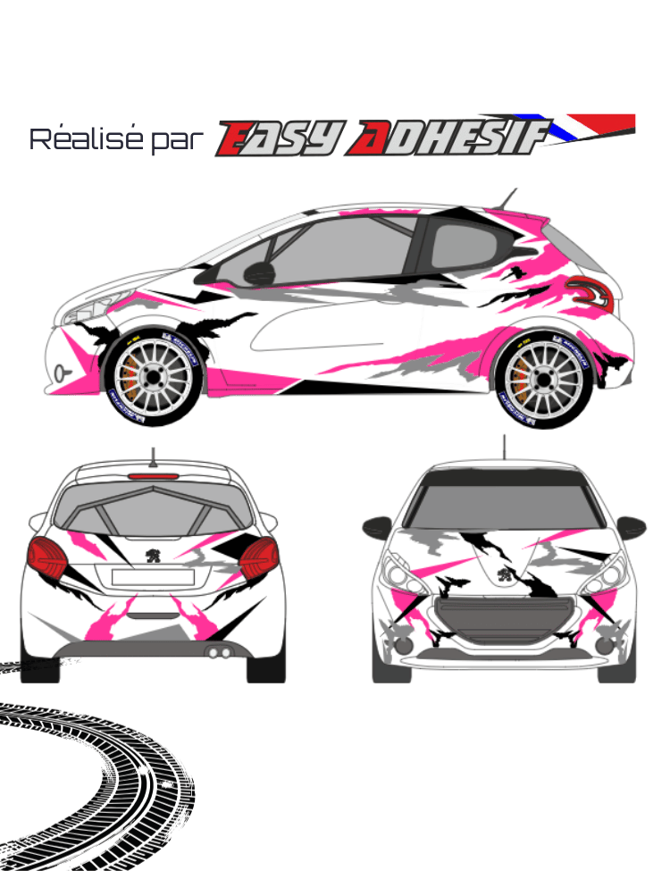WILDCAT – Kit déco voiture rallye personnalisé