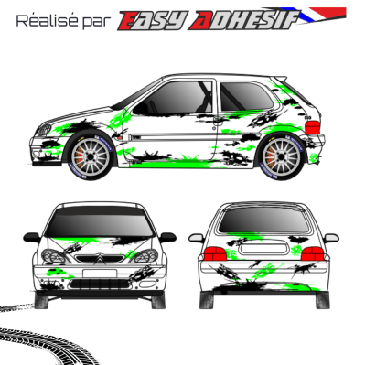 BIOHAZARD - Kit déco voiture rallye personnalisé