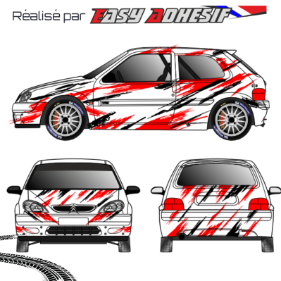 FURY SWIPES - Kit déco voiture rallye personnalisé