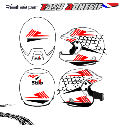 HEXASTRIKE - KIT DECO CASQUE PERSONNALISE