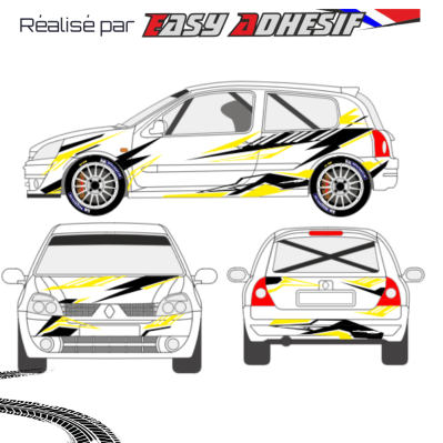 RAILGUN - Kit déco voiture rallye personnalisé