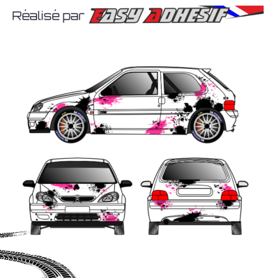 REBELINK - Kit déco voiture rallye personnalisé