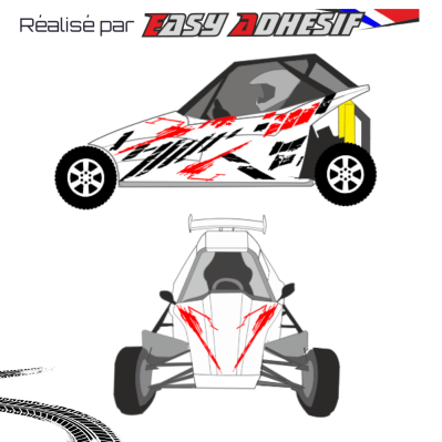 SCARLINE - Kit déco kart cross personnalisé