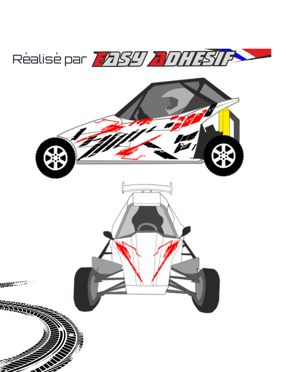 SCARLINE - Kit déco kart cross personnalisé