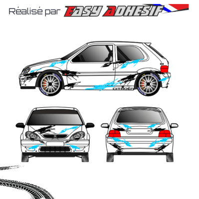 SKYRIFT - Kit déco voiture rallye personnalisé