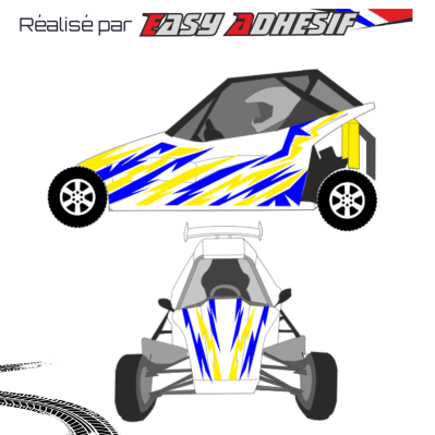 BLITZKRIEG - Kit déco kart cross personnalisé