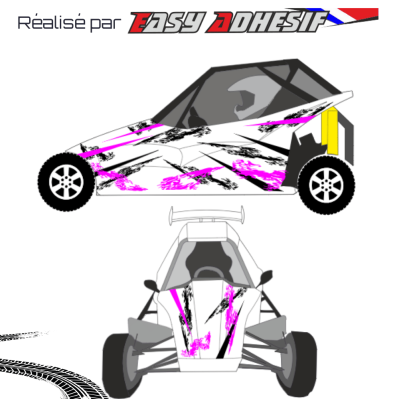 BLACK LOTUS - Kit déco kart cross personnalisé