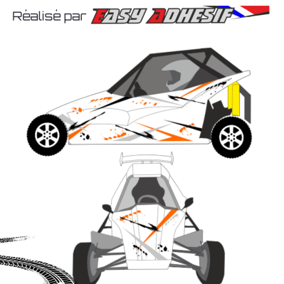 OVERTAKE - Kit déco kart cross personnalisé